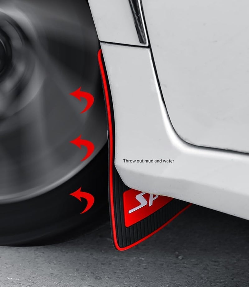 4 Pcs Soft Rubber Mud Flaps for Nissan Kicks 2025 2026, Splash Guards Dirt Protectors Heavy Duty Automotive Exterior Accessories - Image 2