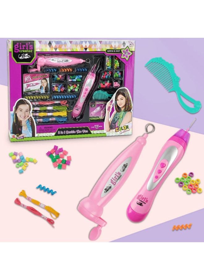 Generic - Embroidery and knitting instruction set has 2 needles and a set of threads to form the thread in the Painted way - Image 1