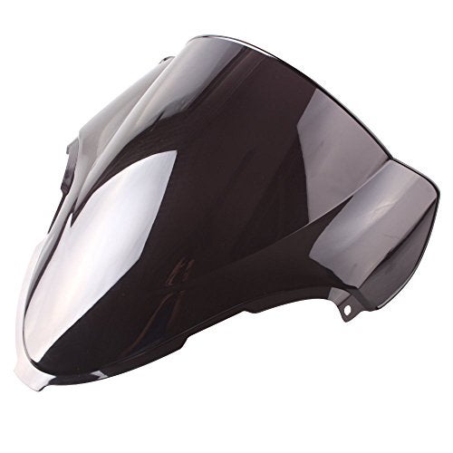 Luckmart Motorcycle Front Windshield Wind screen Double Bubble Compatible for Suzuki Hayabusa GSX1300R 1999 2000 2001 2002 2003 2004 2005 2006 2007 Black - Image 2
