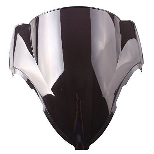 Luckmart Motorcycle Front Windshield Wind screen Double Bubble Compatible for Suzuki Hayabusa GSX1300R 1999 2000 2001 2002 2003 2004 2005 2006 2007 Black - Image 3