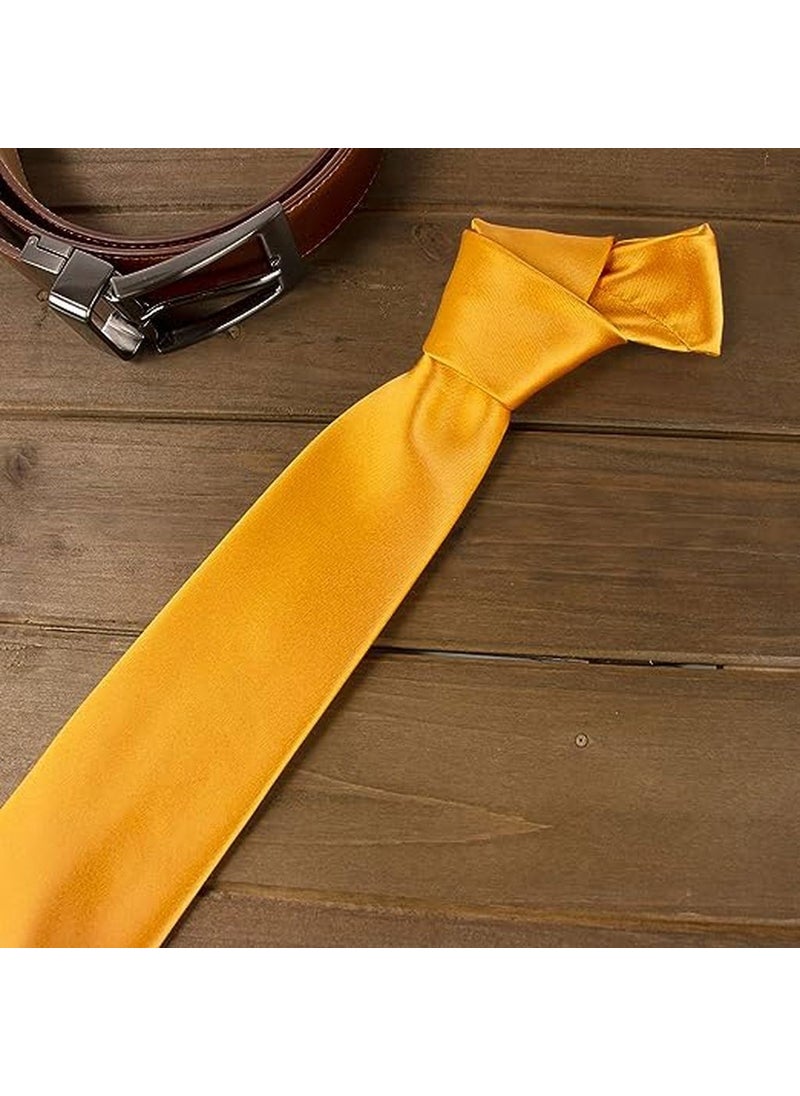 Trenderrs Men's Satin Tie and Handkerchief Set Men's Tie  - Image 2