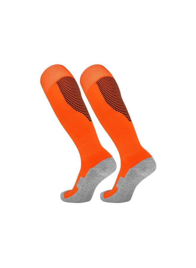 Striped Football Socks Stockings Adult Children's Socks Knee-high Thickened Non-slip Towel Bottom Sports Stockings