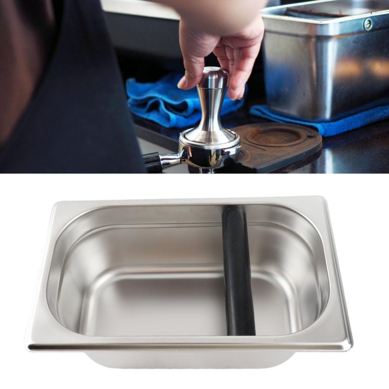 Stainless Steel Knock Box For Ground Coffee Splash Prevention Kitchen Accessory - Image 3