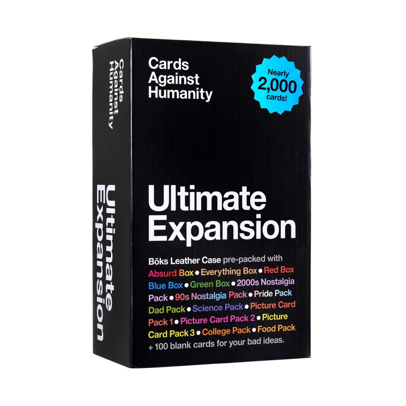 Cards Against Humanity Ultimate Expansion Nearly 2000 Cards PrePacked in Our Boks Storage Case