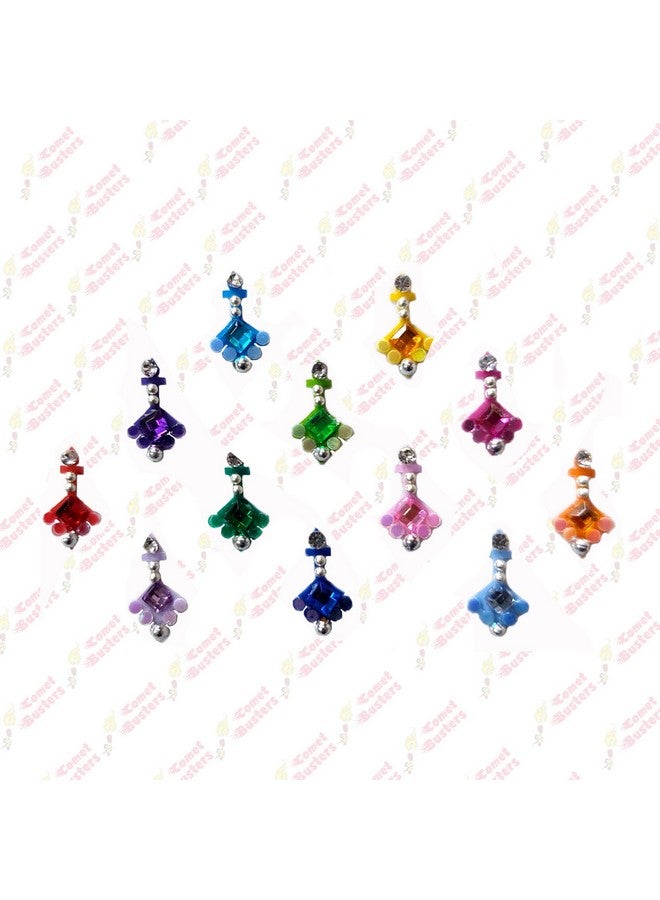 Comet Busters Beautiful Handcrafted Multicolor Traditional Bindis (BIN1814) - Image 2