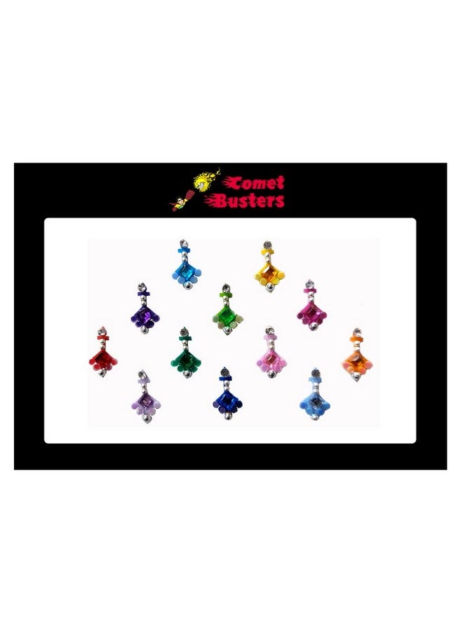 Comet Busters Beautiful Handcrafted Multicolor Traditional Bindis (BIN1814) - Image 3