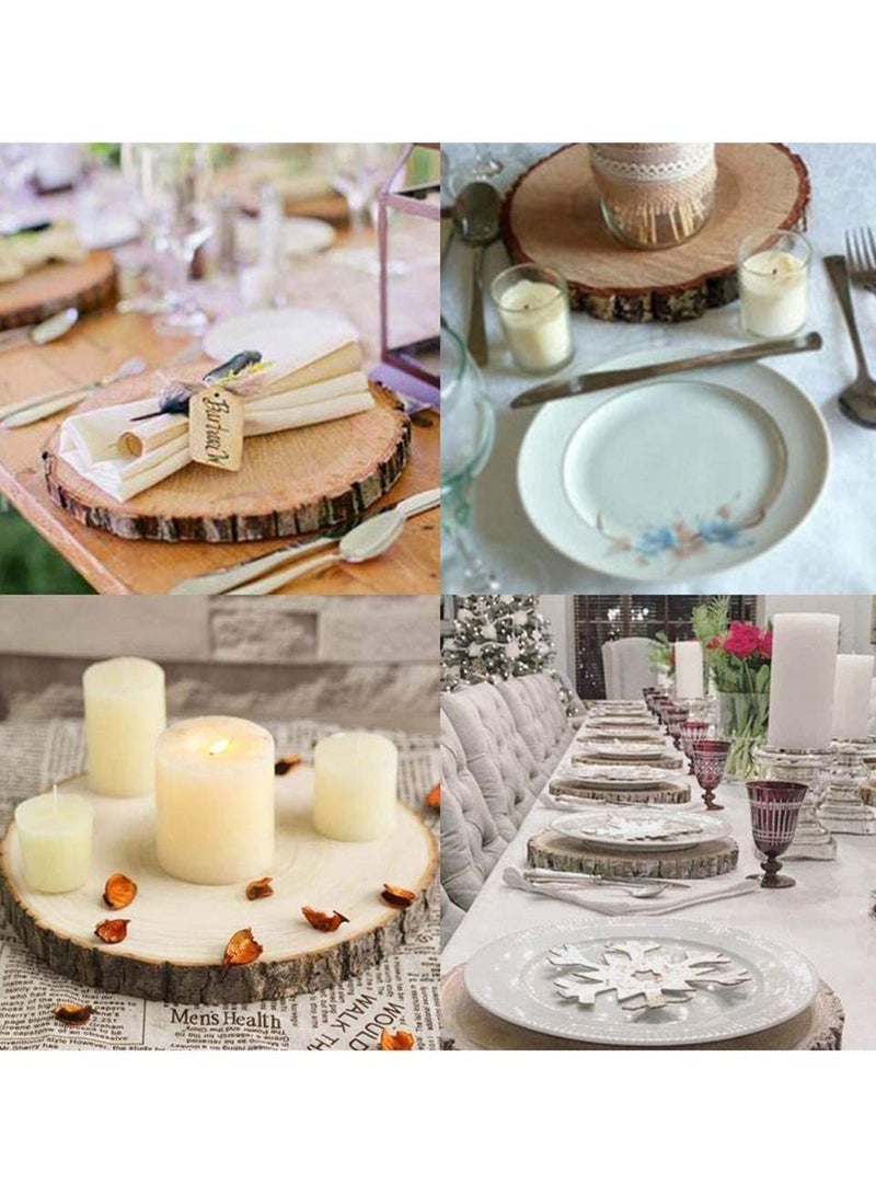 Y&D Unfinished Wood Slices  Large Slices for Crafts, Centerpieces Tables Slabs DIY Painting Displaying - Image 3
