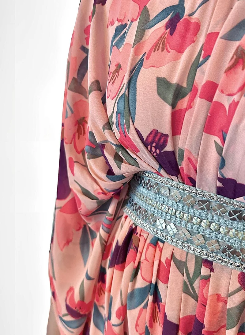 إكستاسي Floral Print Kaftan set