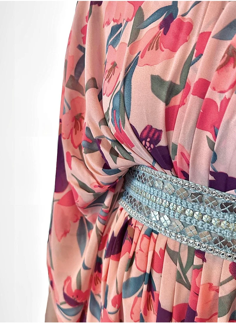 ECSTACY Floral Print Kaftan set