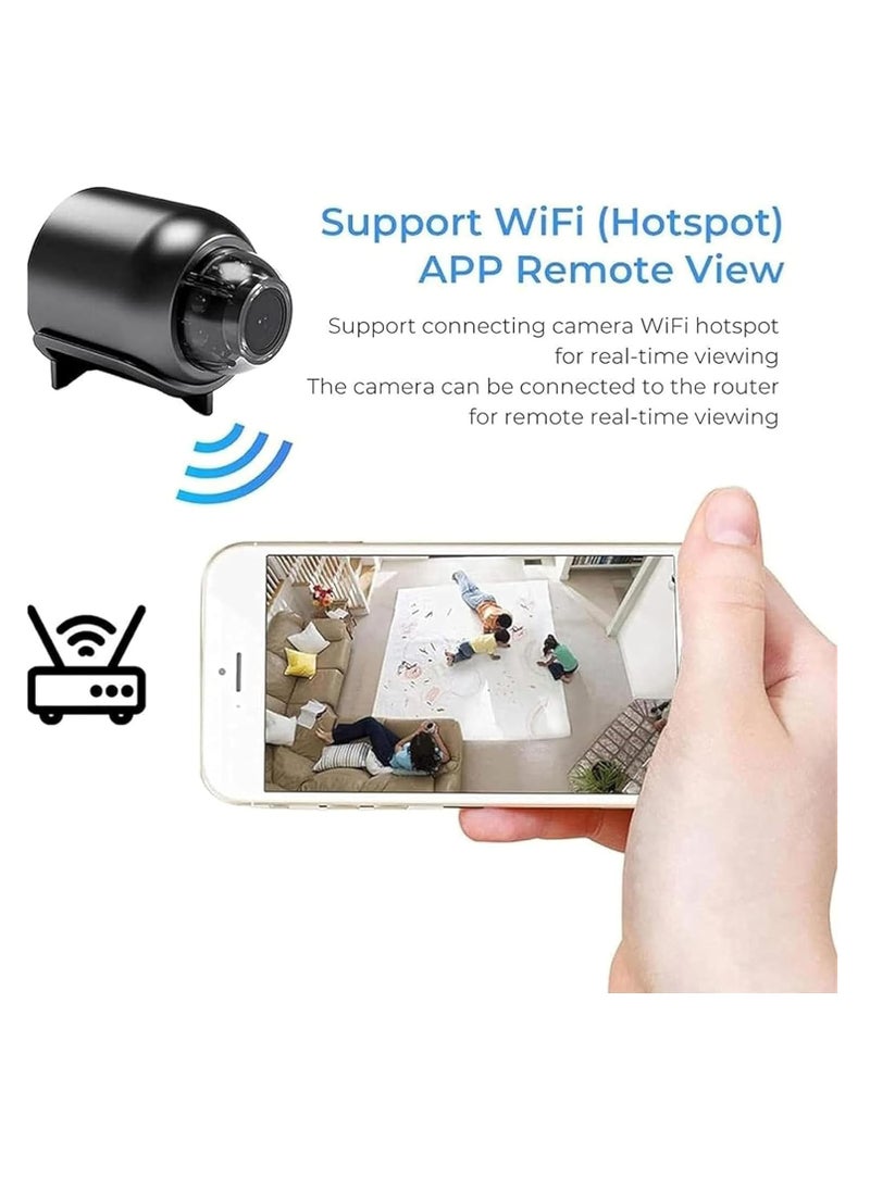TIGER Cheerchest Mini WiFi Camera 1080p HD – Night Vision Included, 5G Wireless Camera for Home, Office & Car – Easy Installation, Compact Security Camera for Home Security (1pcs)  - Image 2