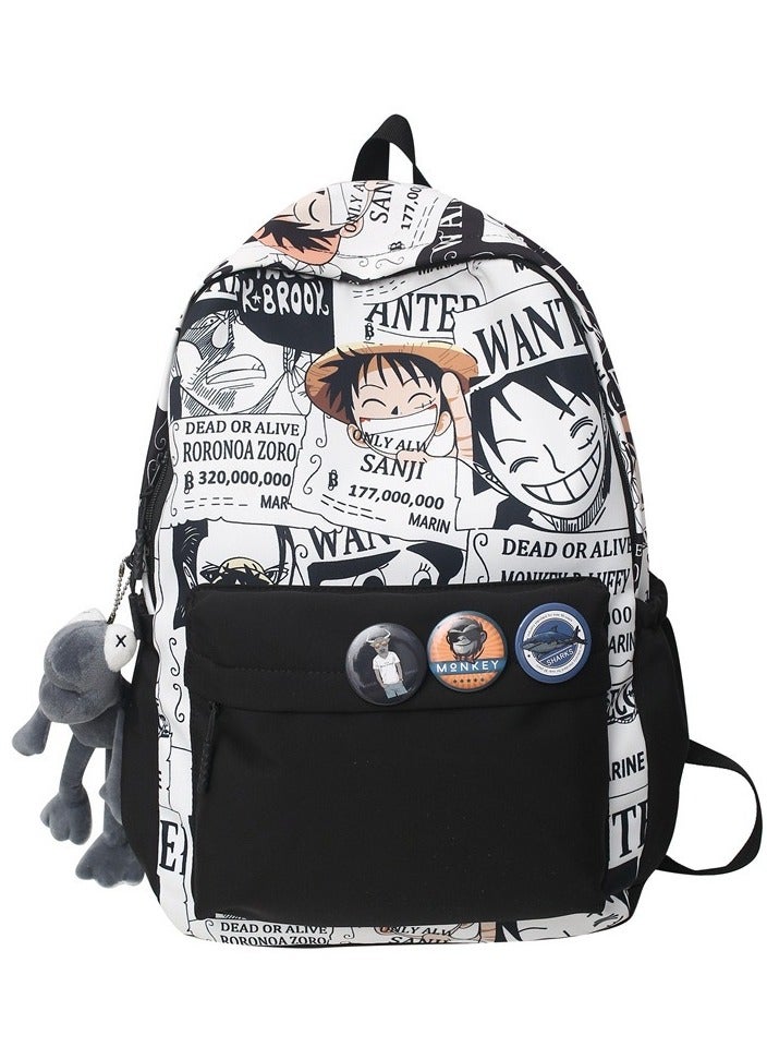 KUYING Street Trend anime Printed Backpack Lufei Backpack  - Image 1
