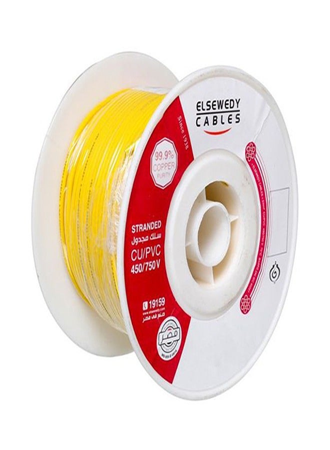 ELSEWEDY ELECTRIC Elsewedy Electric coil of twisted copper wire, 3 mm, 100 meters - Yellow 