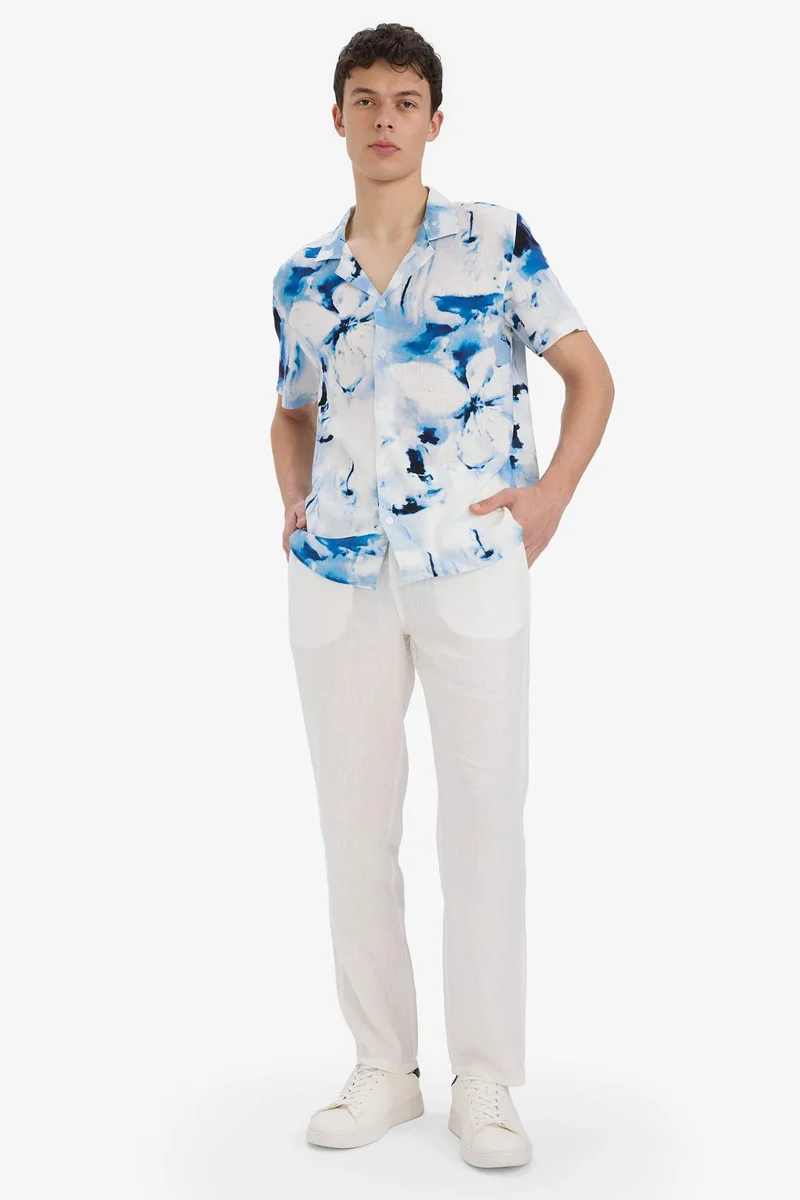 DeFacto Modern Fit Polo Neck Summer Shirt