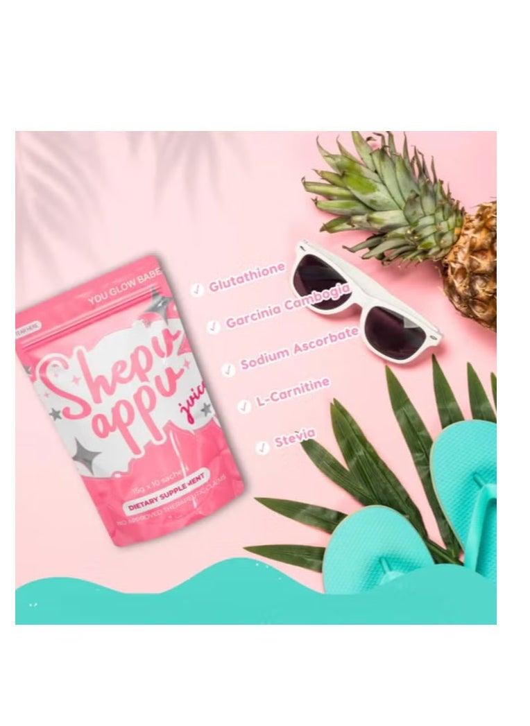 You Glow Babe Shepu Appu Slimming Juice 15x10sachet  - Image 3
