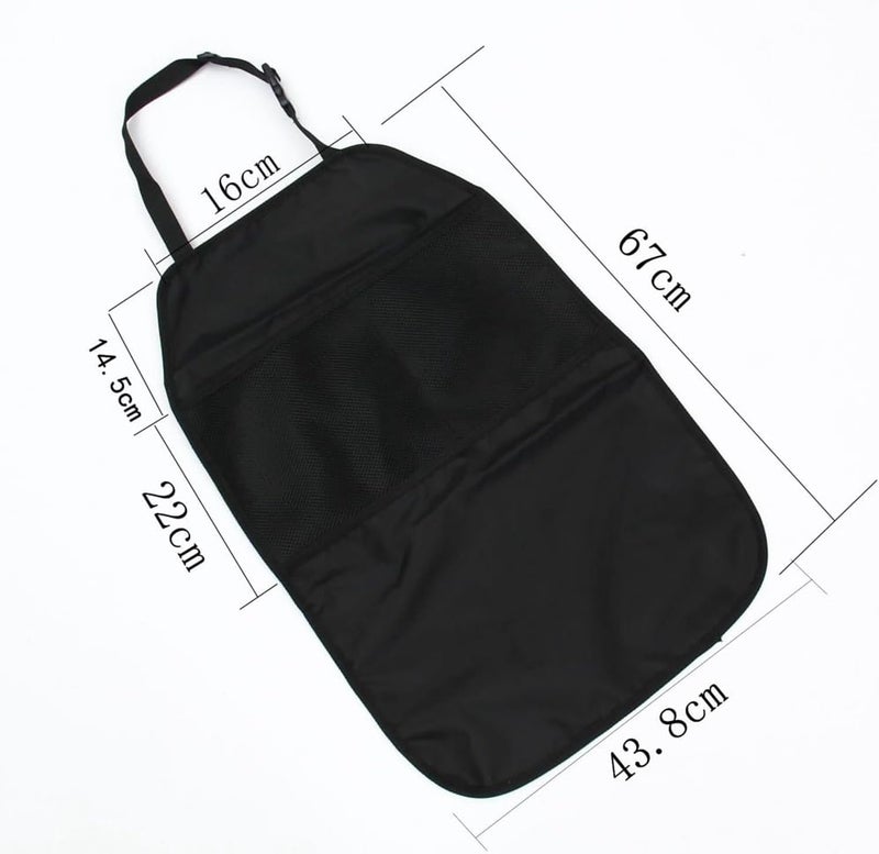 Norhogo 2-Piece Car Seat Protector Organizer with Waterproof Oxford Fabric - Image 2