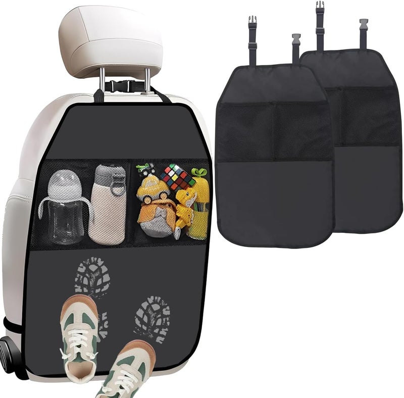 Norhogo 2-Piece Car Seat Protector Organizer with Waterproof Oxford Fabric - Image 1