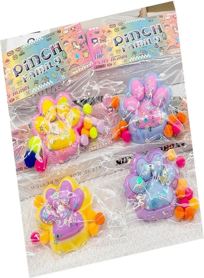 Sawkirp Darshraj Squishy paw Print PopIt Fidgat Toy, Silicone Sensory Stress Reliever, Pack of 1 Piece, Random Colour - Image 4