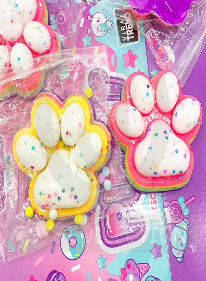 Sawkirp Darshraj Squishy paw Print PopIt Fidgat Toy, Silicone Sensory Stress Reliever, Pack of 1 Piece, Random Colour - Image 3