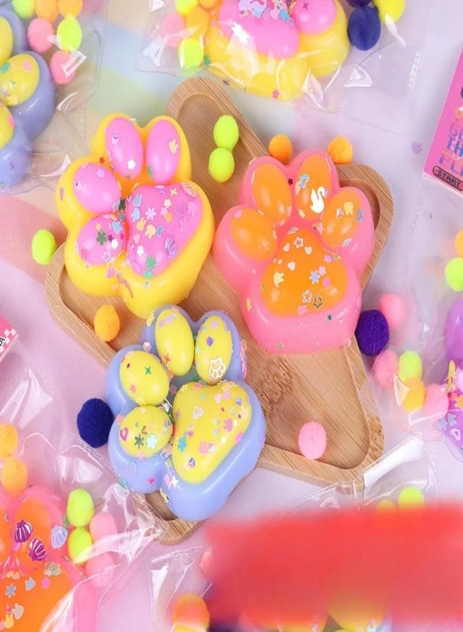 Sawkirp Darshraj Squishy paw Print PopIt Fidgat Toy, Silicone Sensory Stress Reliever, Pack of 1 Piece, Random Colour - Image 2