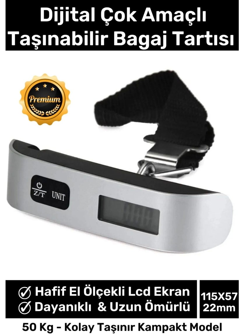 UniT Travel Suitcase Weight Scale Digital LCD Display Multi-Purpose Portable Luggage Scale Max 50kg  - Image 3
