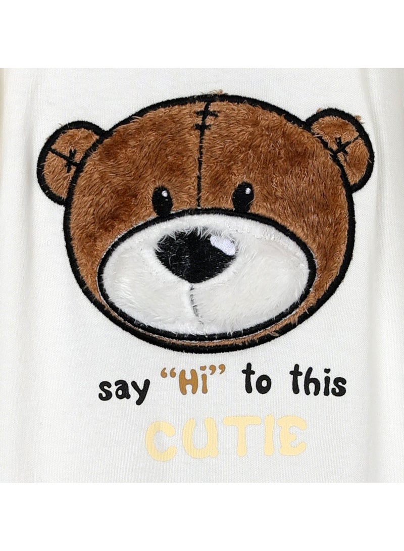 AIKO AIKO-Baby  Body Suit with Bear embroidery -18-24M  - Image 4
