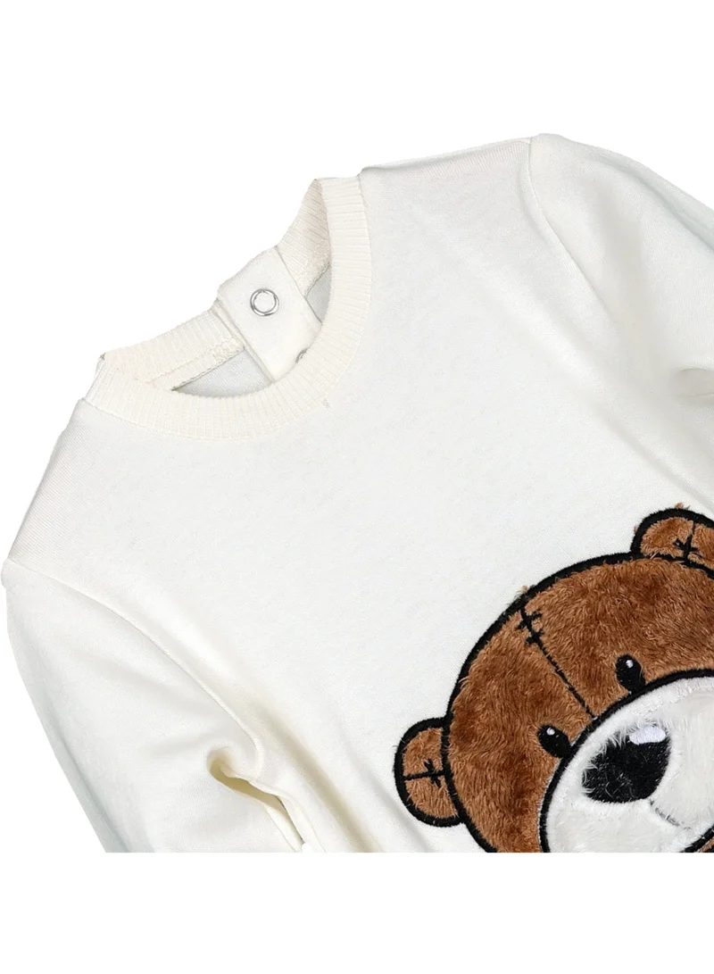 ايكو AIKO-Baby Body Suit with Bear Embroidery
