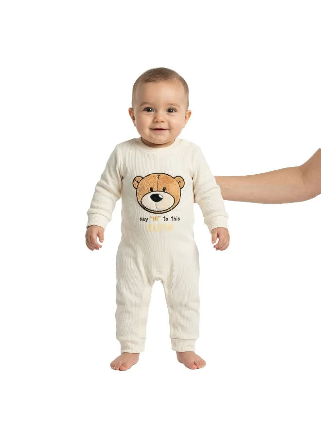 ايكو AIKO-Baby Body Suit with Bear Embroidery