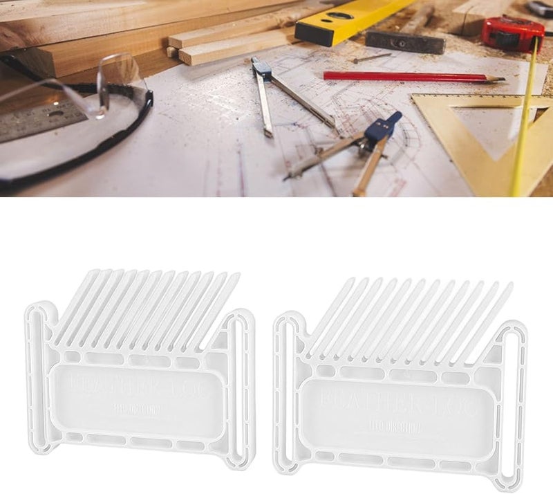 White Adjustable Stackable Featherboard Safety Device for Table Saws Router Tables Band Saws - Image 4