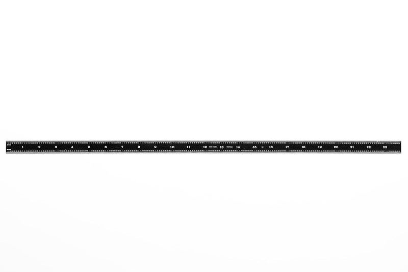 PEC TOOLS 161-024EZ, 24 Inch Flexible Ruler, 16R (32nds, 64ths, 50 THS, 100ths),Made in US, Stainless Steel, Black Chrome - Image 5