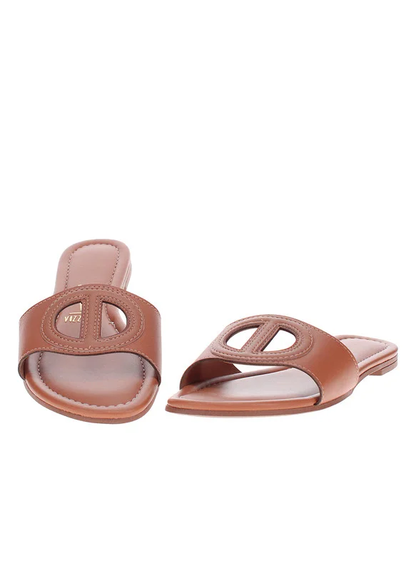 VIZZANO Vizzano Ladies Flat Sandals Brown | Made In Brazil