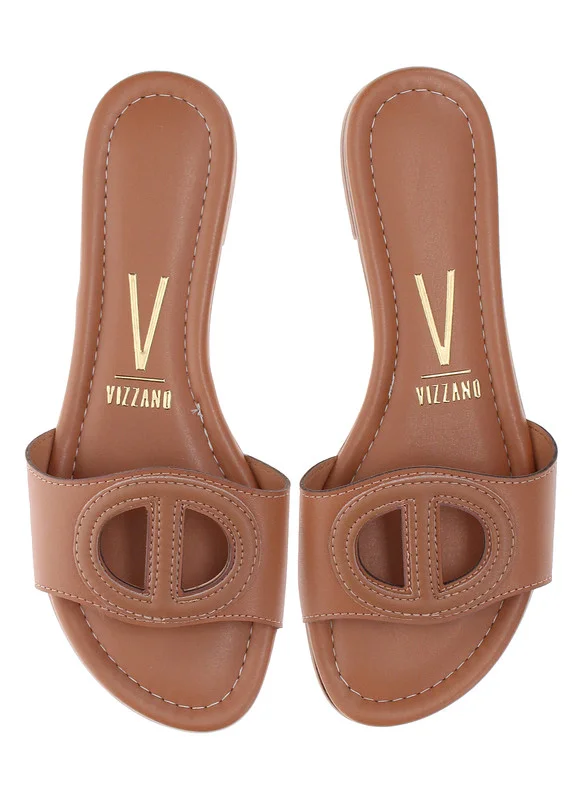 VIZZANO Vizzano Ladies Flat Sandals Brown | Made In Brazil