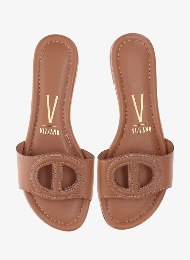 VIZZANO Vizzano Ladies Flat Sandals Brown | Made In Brazil