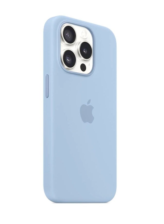 KASTWAVE iPhone 15 Pro Max Silicone Case Cover Blue, Liquid Gel Soft Ultra Slim Shockproof Back Cover Full Body Protection, Easy To Disassemble  - Image 2