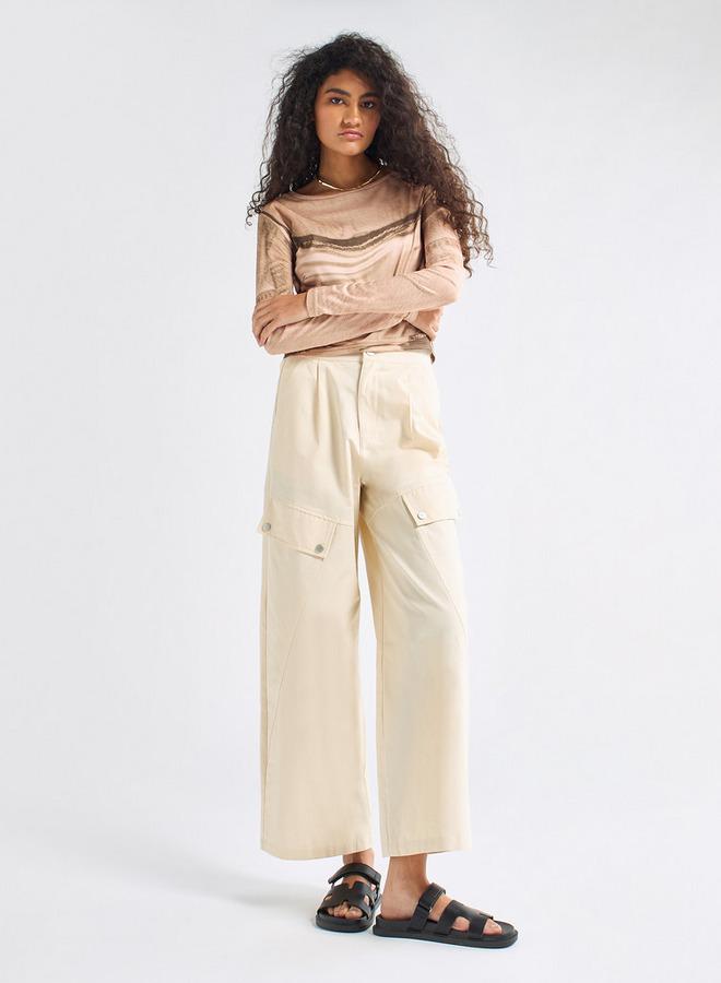 سبلاش فيڤ تيشيرت بياقة ضيقة وأكمام طويلة وطبعات - Image 2