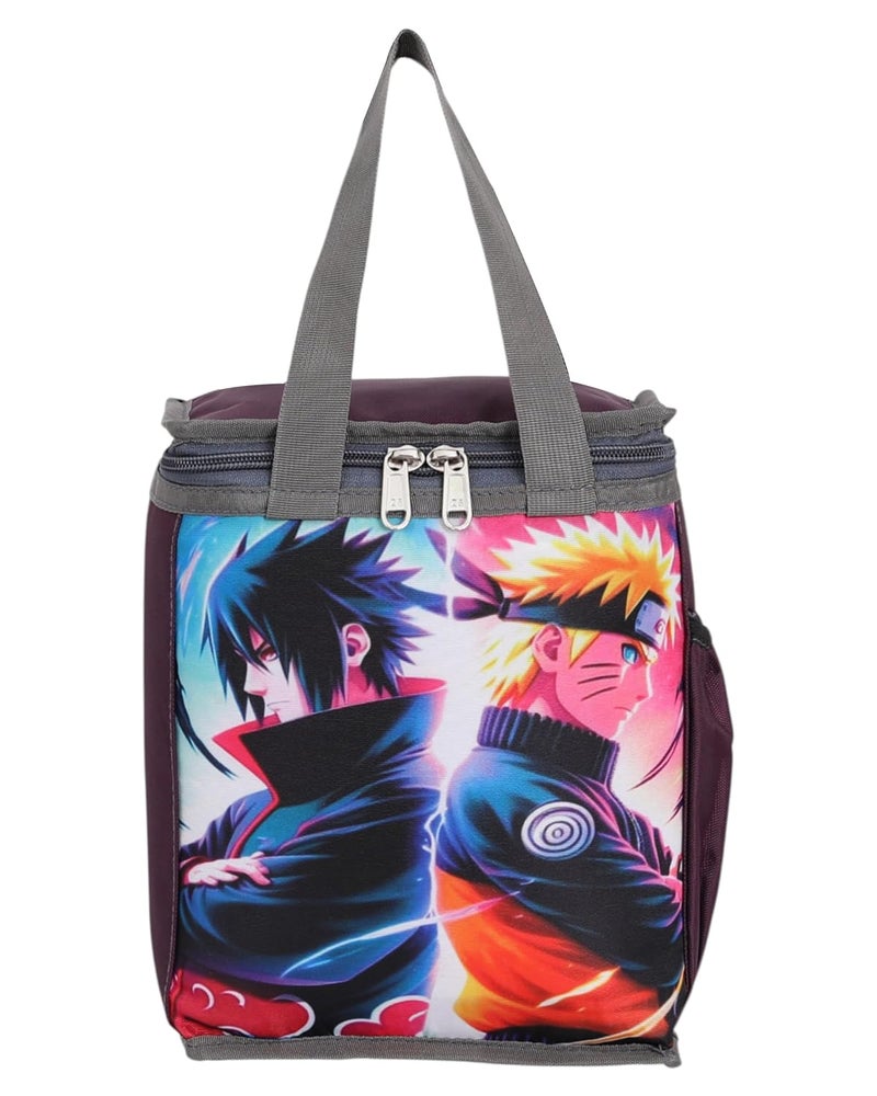 HACKON STAR 10L Lunch Tiffin Bag for School for Boys & Girls Waterproof Lunch Bag (Purple n) - Image 1