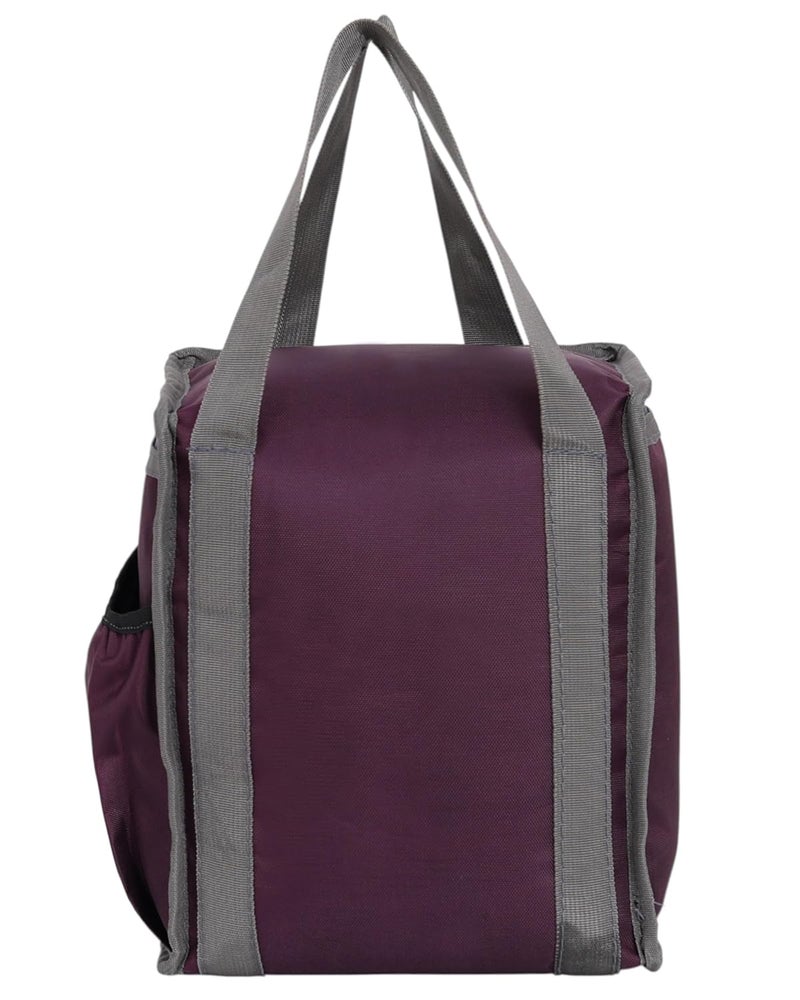 HACKON STAR 10L Lunch Tiffin Bag for School for Boys & Girls Waterproof Lunch Bag (Purple n) - Image 4
