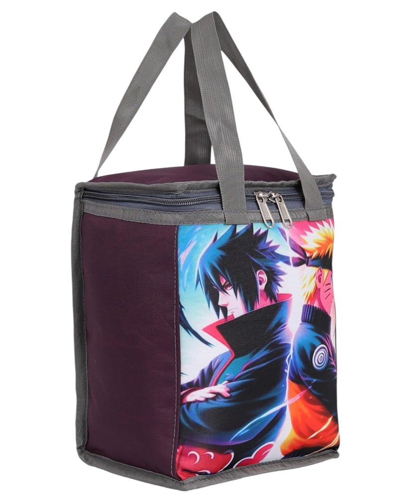 HACKON STAR 10L Lunch Tiffin Bag for School for Boys & Girls Waterproof Lunch Bag (Purple n) - Image 2