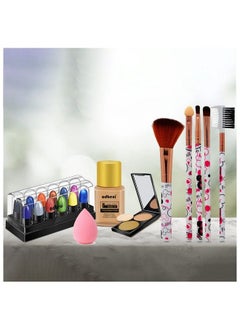 adbeni Love Forever Essential Make Up Combo Pack Of 5 ; Party & Casual Go Out Glowing And Vibrant Finish For Sand Tone  - Image 2