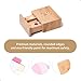UMU Wooden Beauty Salon Toys for Girls Makeup Playset 12 Piece Kit with Makeup Brush Mirror and Cosmetics Case Best Gift for 3 4 5 Girls Kids - Image 4