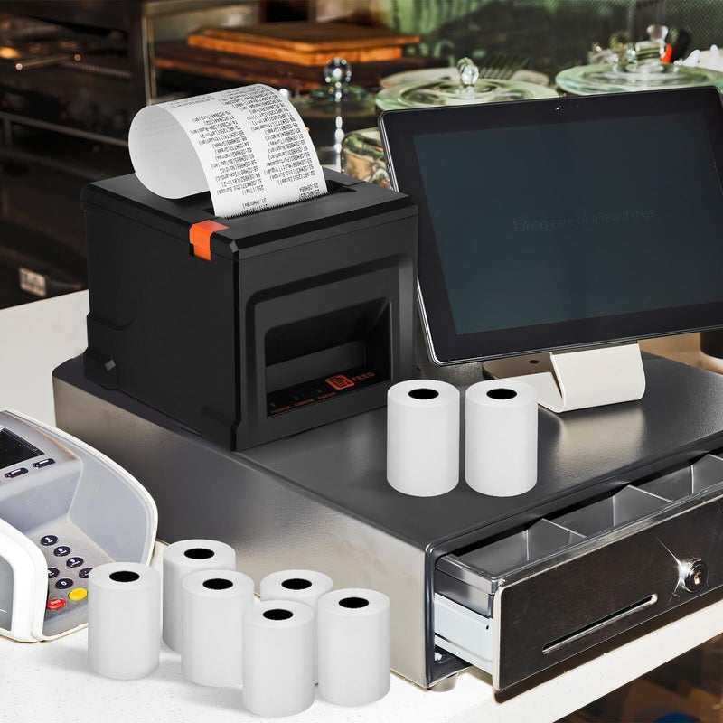 Thermal Printer Paper Rolls 57x40mm 100 Pack for 58mm POS Terminal - Image 5