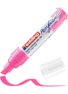 Edding 5000 Thick Tip Acrylic Marker - Fluorescent-Pink - 5-10mm Cut Tip  - Image 1