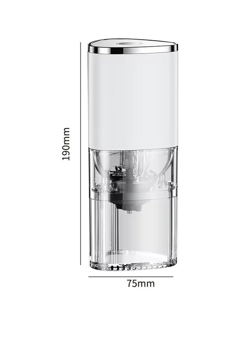 Handheld coffee machine,Compact Electric Coffee Grinder – One-Touch Portable Grinder with Fast Ceramic Burr, Type-C Rechargeable, Magnetic Detachable Design, Low-Heat Grinding for Fresh Flavor – Ideal for Travel, Office, Home, Coffee Lovers(White)  - Image 2