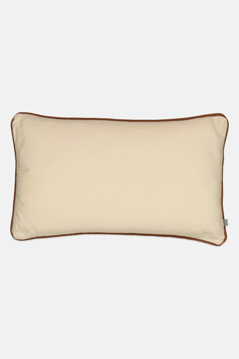 Muy Mucho Piping Contrast Cushion, Off White