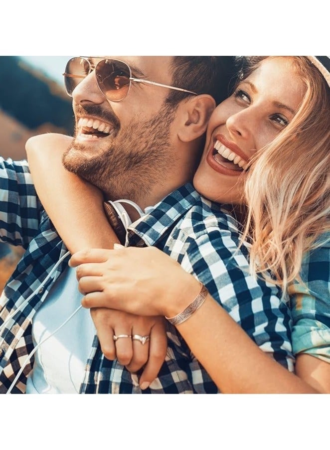 بابونا أساور مغناطيسية من النحاس الخالص للنساء والرجال، سوار معصم نحاسي قابل للتعديل، مجوهرات أساور مغناطيسية بزخرفة شجرة الحياة - Image 4