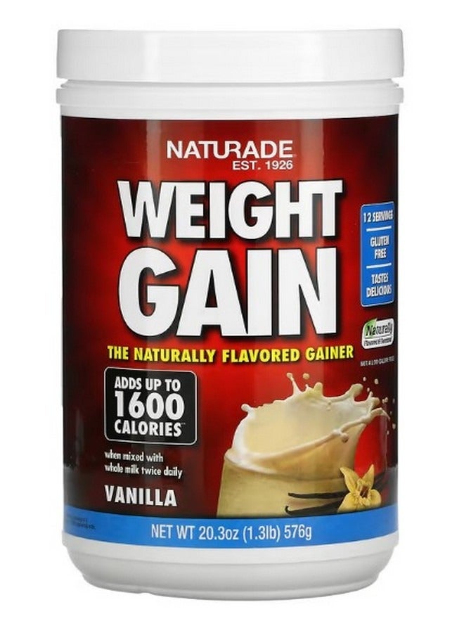 Naturade Weight Gain Vanilla 1.3 lbs 576 g - Image 1