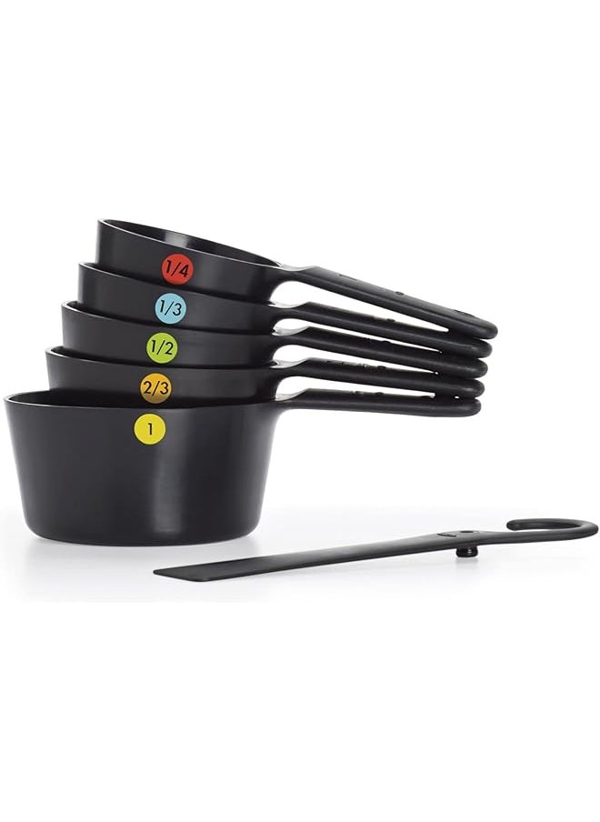 Plastic Measuring Cups 6 Pieces Black - pzsku/ZFDA73CFC9FB971425C86Z/45/_/1719637446/34e88d46-2913-47d8-9261-e21ffdb18d69