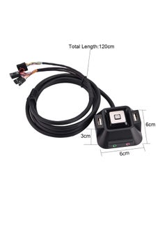 Generic Desktop Computer Power Switch Power Supply Cable, Dual USB Port Power Reset Button with Audio and Microphone Port Power Button Extension Cable 47.24inch Length for Desktop PC Case  - Image 4