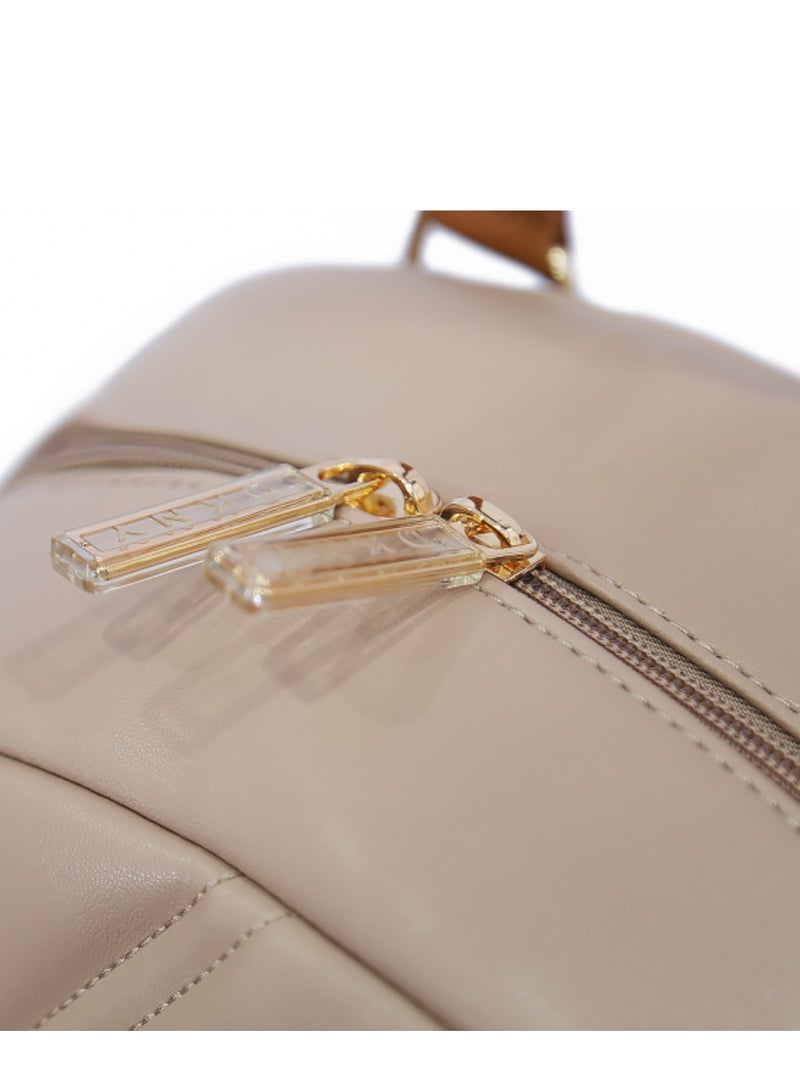 دكني حقيبة ظهر  للسفر والعمل للنساء والفتيات لون كابتشينو - Image 4