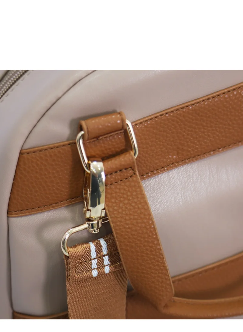 DKNY DKNY Bias Business Travel Daypack Laptop Backpack for Women and Girls(Cappuccino)