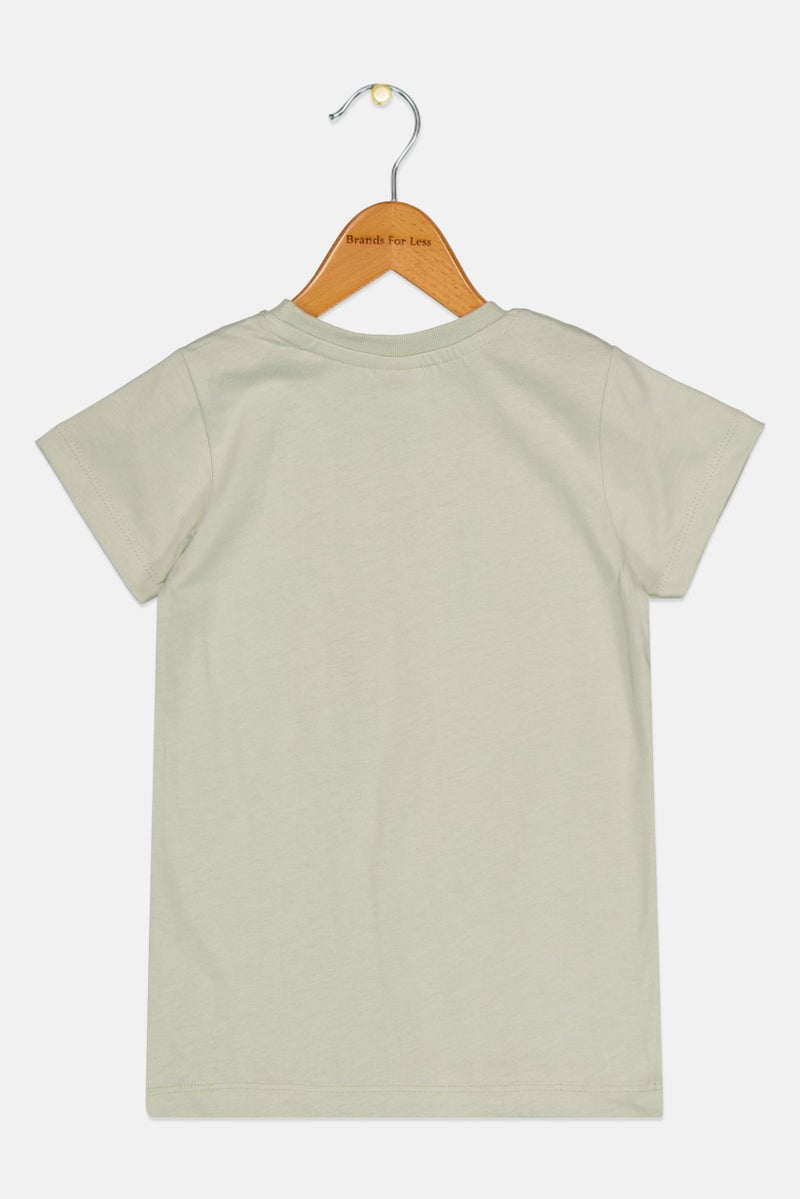 Peanuts Kids Boy Graphic Print Short Sleeve T-Shirt, Sage Green - Image 3